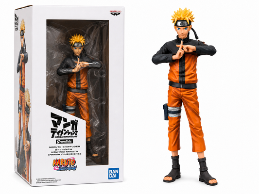 Naruto Shippuden Grandista Manga Dimensions Naruto Uzumaki Figure – Banpresto