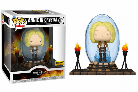 Funko Pop! Deluxe: Attack on Titan Final Season – Annie in Crystal #1571 Hot Topic Exclusive Vinyl Figure