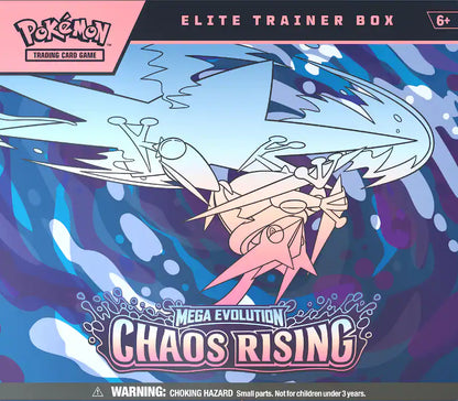 Pokémon TCG: Mega Evolution – Chaos Rising Elite Trainer Box (Fennekin Promo) – Factory Sealed
