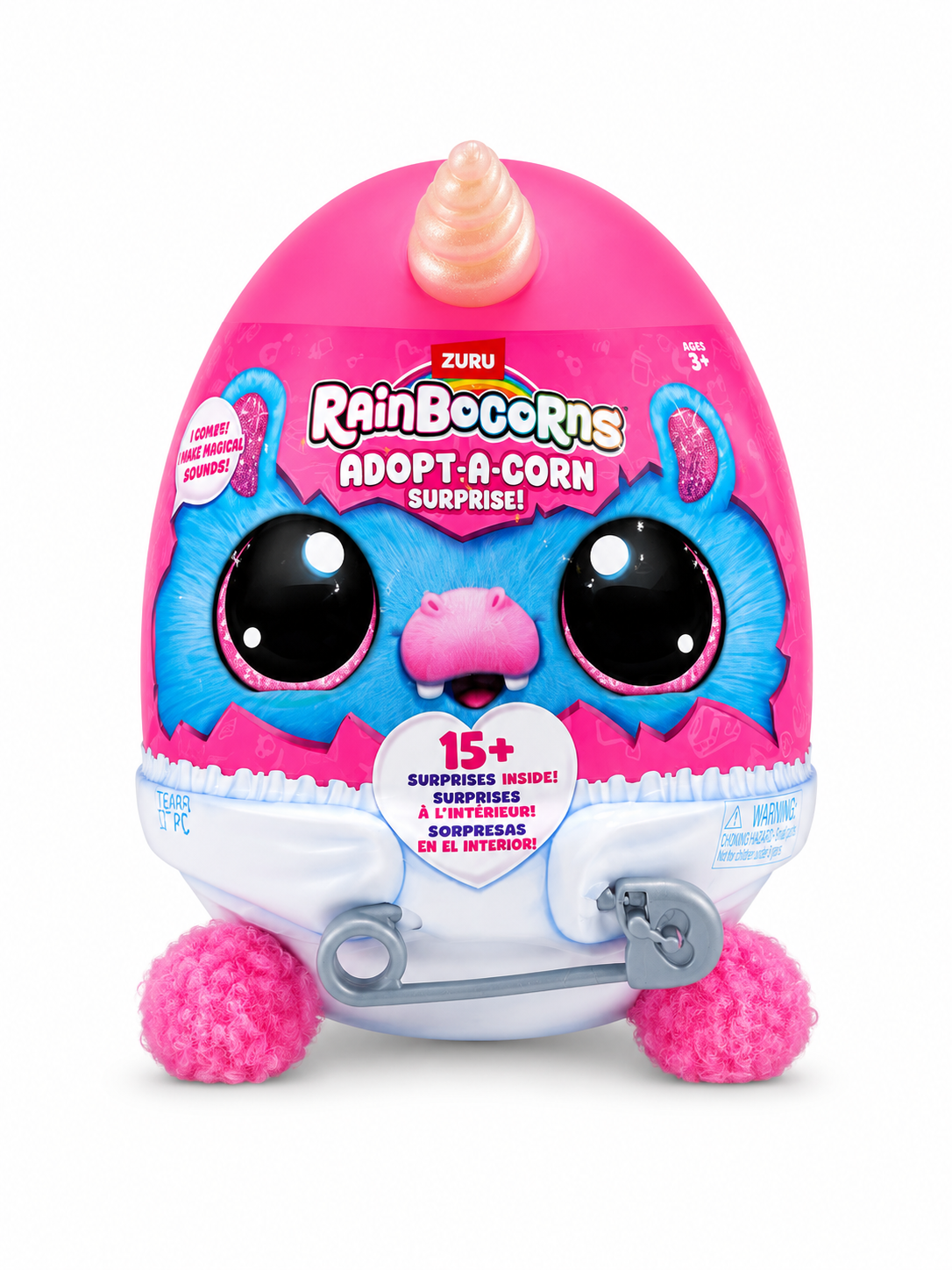ZURU Rainbocorns Adopt-A-Corn Surprise Egg – 15+ Surprises Inside Mystery Plush Collectible