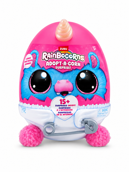ZURU Rainbocorns Adopt-A-Corn Surprise Egg – 15+ Surprises Inside Mystery Plush Collectible