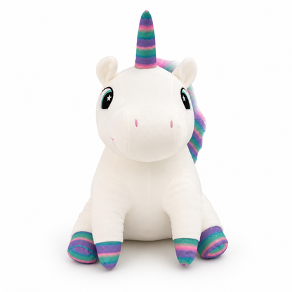 Giant Rainbow Unicorn Plush 24” – Soft Jumbo Stuffed Animal with Sparkly Horn
