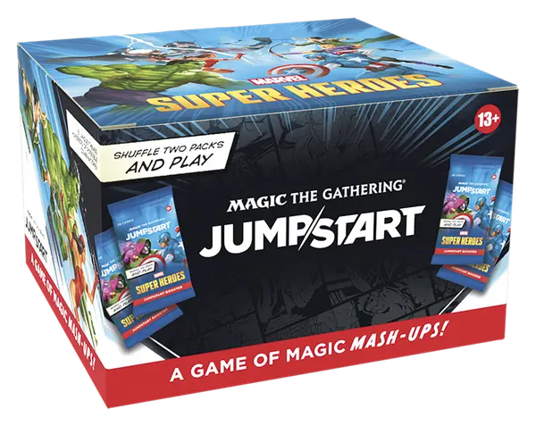 Magic: The Gathering Marvel Super Heroes Jumpstart Booster Box | 24 Jumpstart Boosters | Wizards of the Coast | Factory Sealed