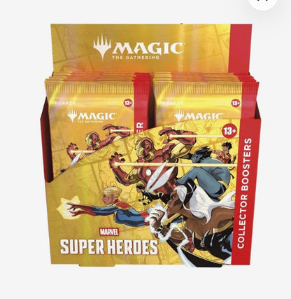 Magic: The Gathering x Marvel Super Heroes Collector Booster Display Box (12 Packs) – English | Sealed