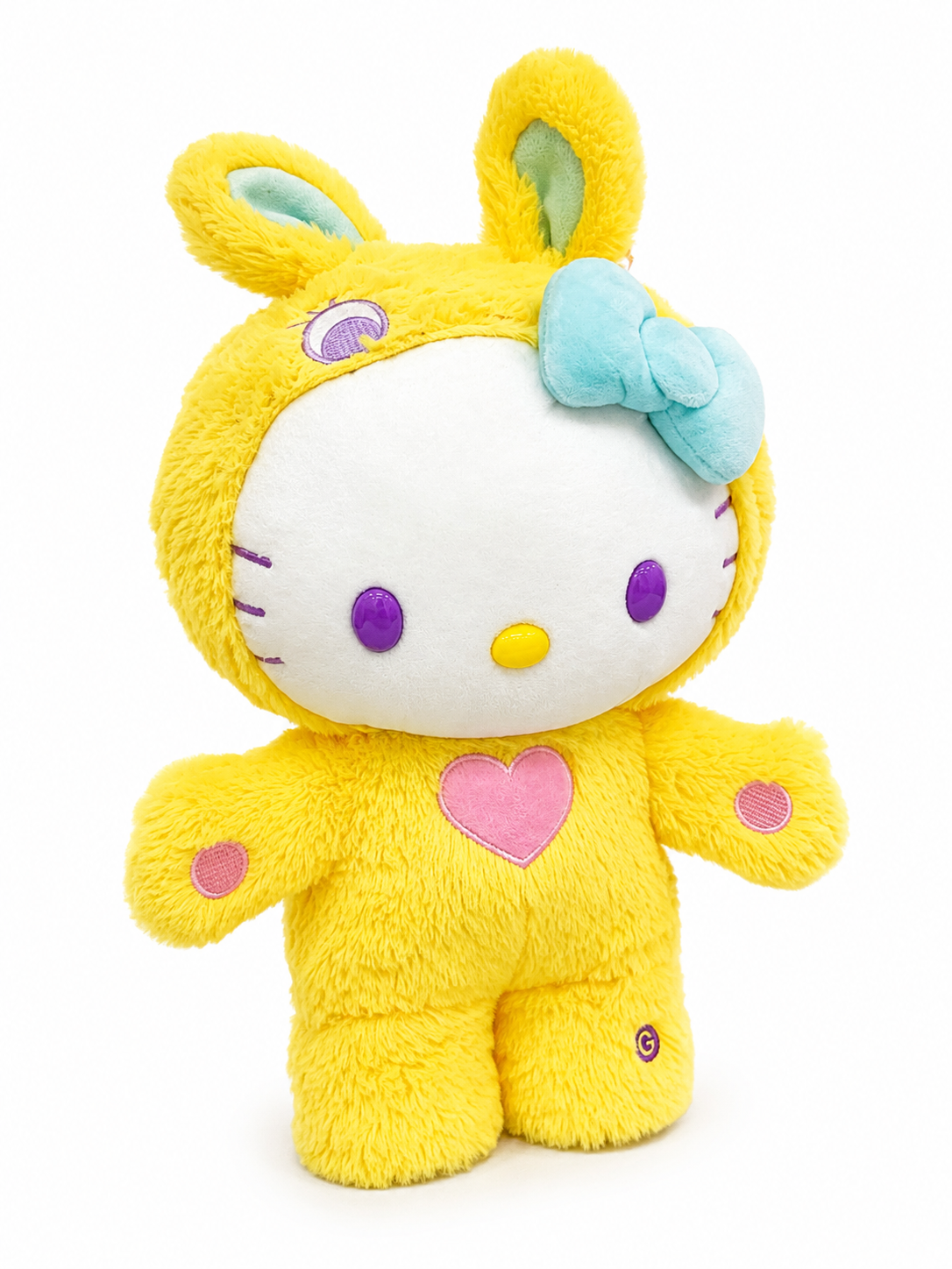 Hello Kitty Yellow Bunny Plush 13” – Side Stepper “Bunny Hop” Interactive Plush Toy | Official Sanrio Collectible