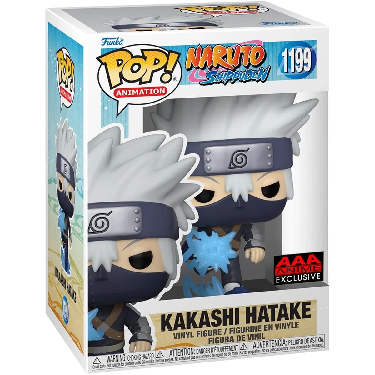 Naruto: Shippuden Young Kakashi Hatake with Chidori Glow-in-the-Dark Funko Pop! Vinyl Figure - AAA Anime Exclusive