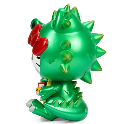 Sanrio Hello Kitty Kaiju Cosplay Metallic Green 8-Inch Vinyl Figure