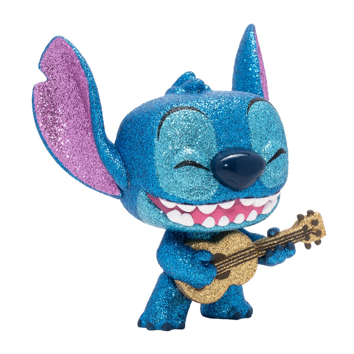 Lilo & Stitch Stitch with Ukulele Diamond Glitter Funko Pop! Vinyl Figure - Entertainment Earth Exclusive